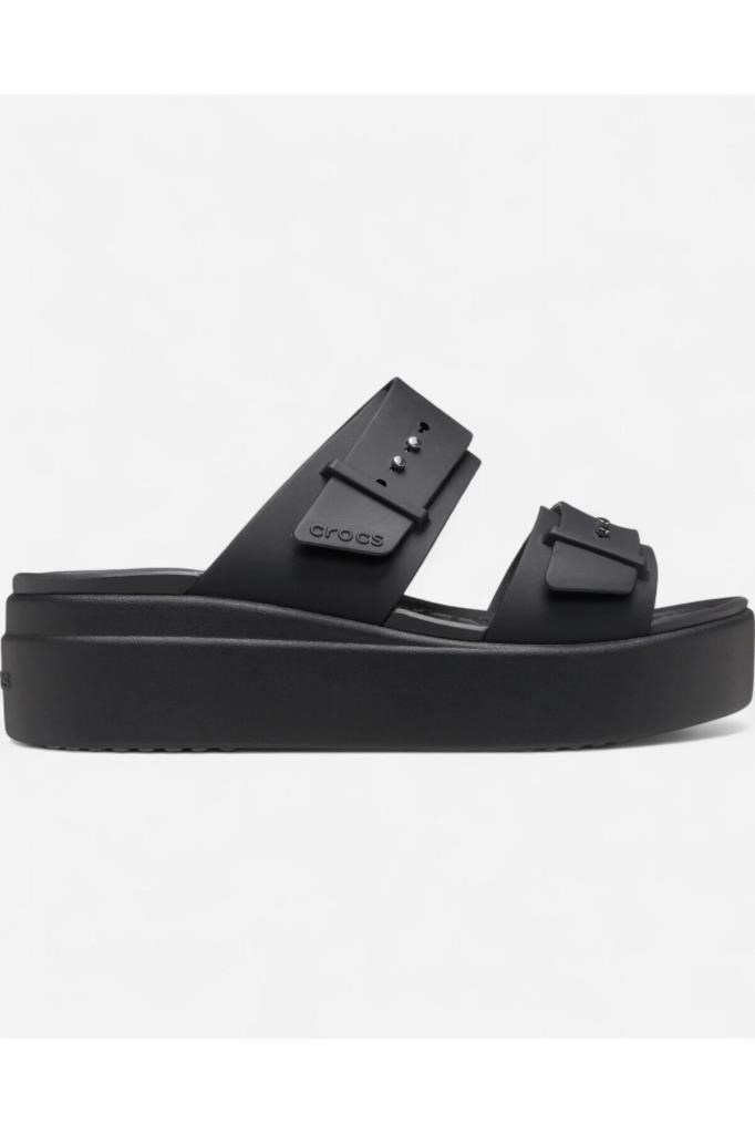 CROCS 207431-BROOKLYN BUCKLE 001-BLACK KADIN TERLİK