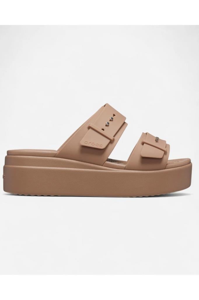 CROCS 207431-BROOKLYN BUCKLE ZQ9-LATTE KADIN TERLİK