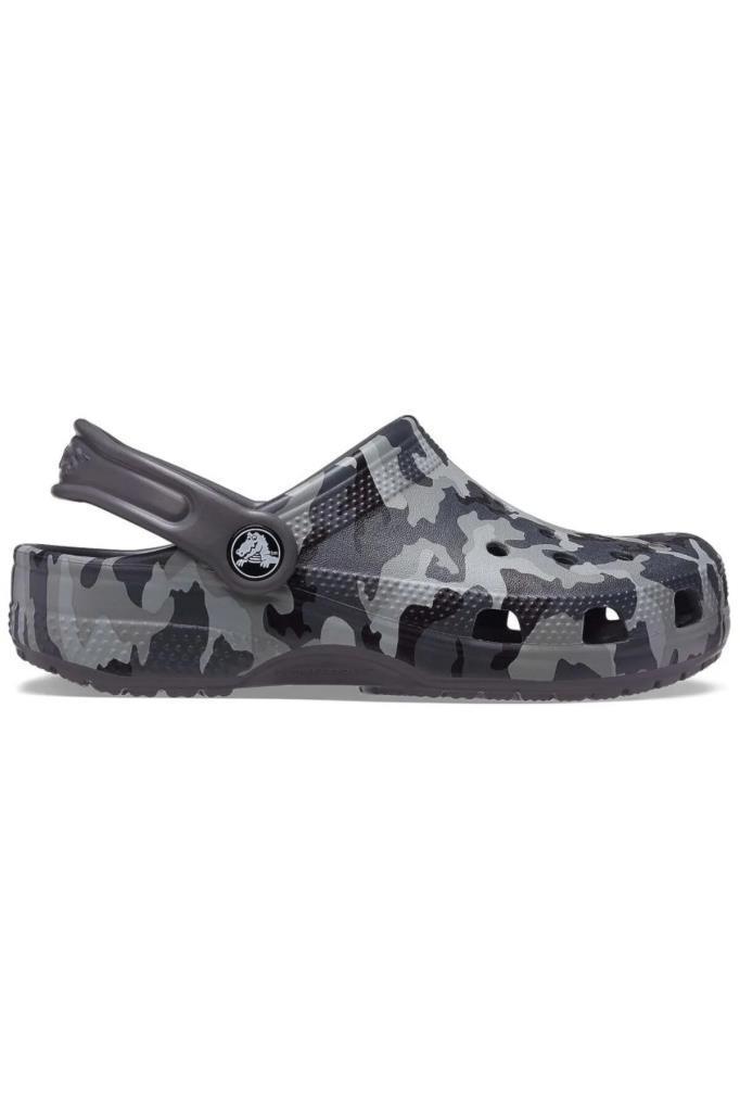 CROCS 207594-CLASSIC CAMO K 097-BLACK/GREY TERLİK