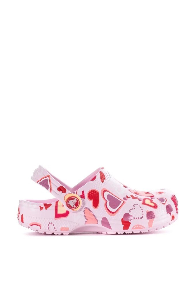 CROCS 209754-CLASSIC VDAY CLOG K 7CI-PINK ÇOCUK TERLİK