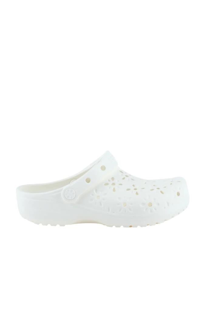 CROCS 210927-FLORAL CUT OUT 0WV-CHALK KADIN TERLİK