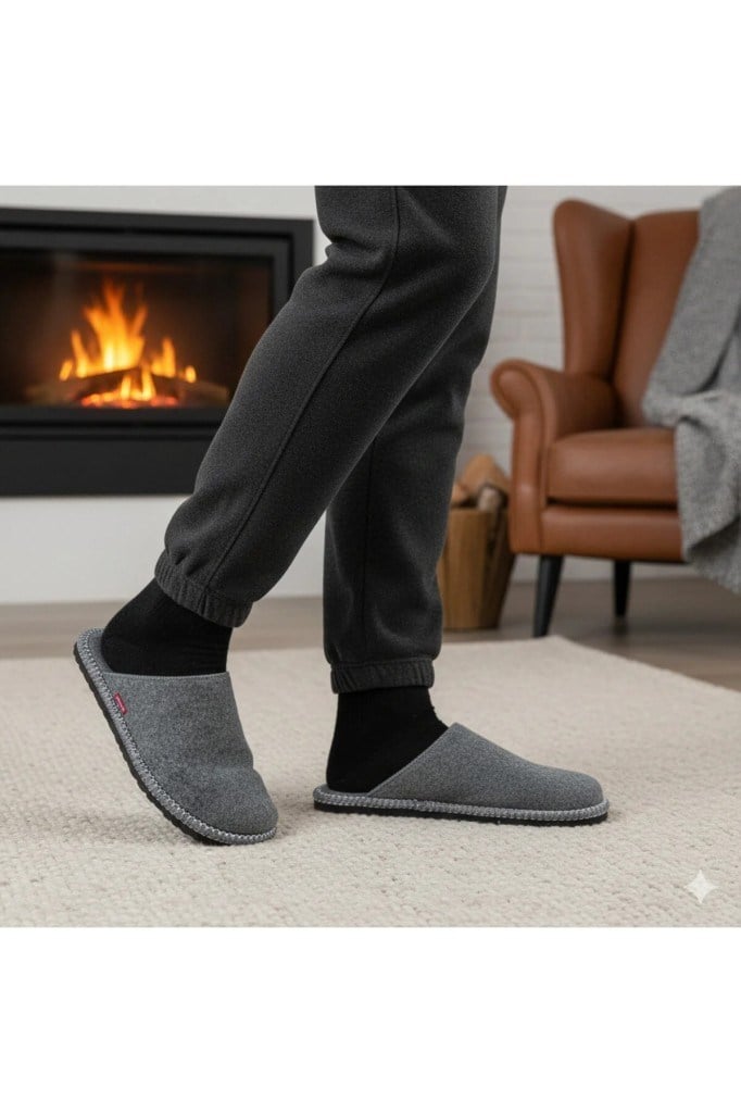 Erkek Anatomik Günlük Rahat Terlik Easy-M Gri