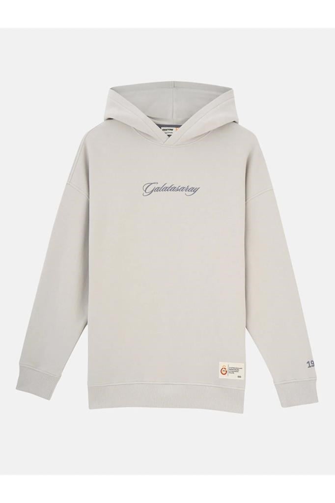 GALATASARAY E242404 HOODIE BEJ ERKEK SWEATSHİRT