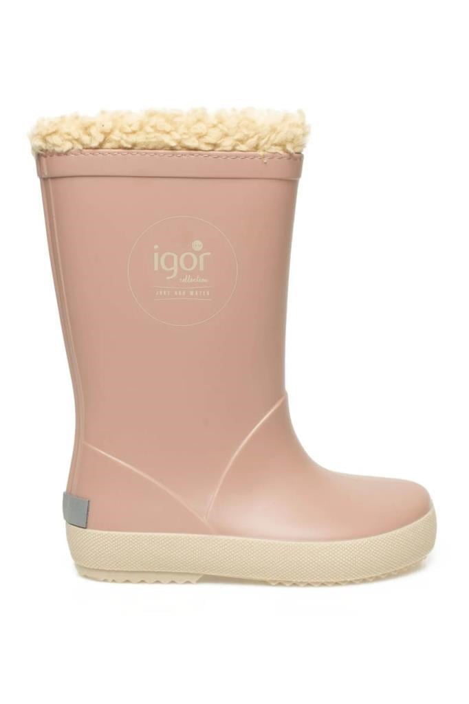IGOR W10293 SPLASH DK BORREGUITO 010-ROSA/BEIGE ÇOCUK YAĞMUR ÇİZMESİ