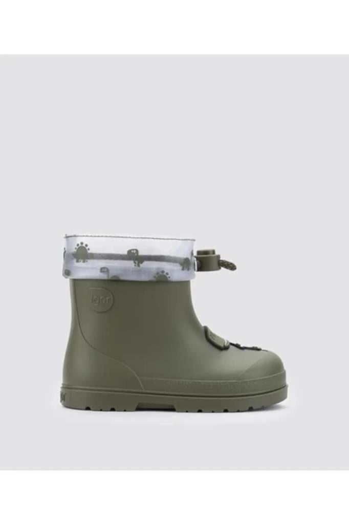 İGOR W10323 MENDI DINO 042-KAKI ÇOCUK YAĞMUR ÇİZMESİ