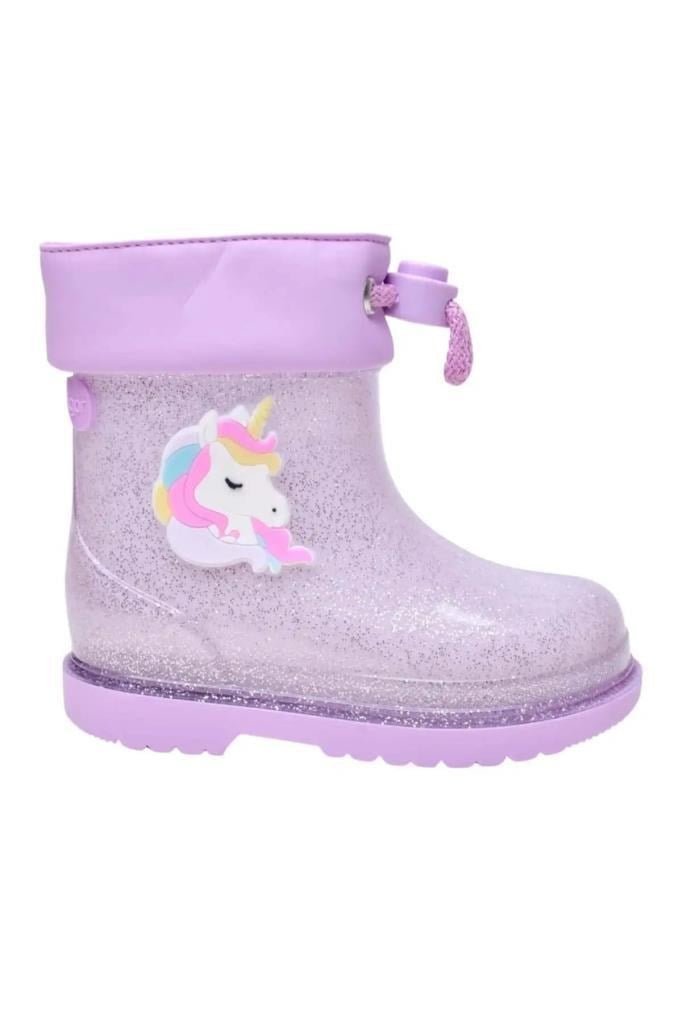 İGOR W10339 BIMBI UNICORNIO GLITTER 212-MALVA ÇOCUK YAĞMUR ÇİZMESİ
