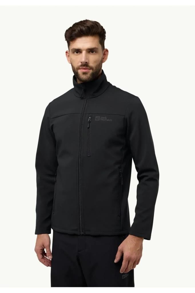 Jack Wolfskin WHIRLWIND MEN A62521-SOFTSHELL BLACK ERKEK MONT