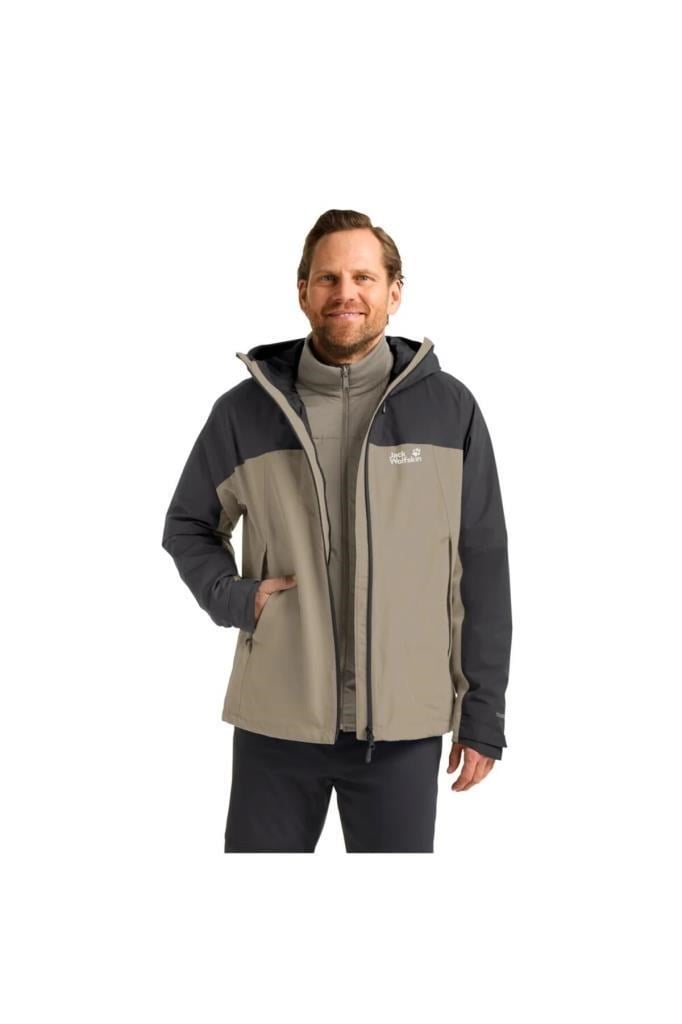 Jack Wolfskin WILD PLACES 3IN1 JKT M A65257-OUT CEKET LINEN ERKEK MONT