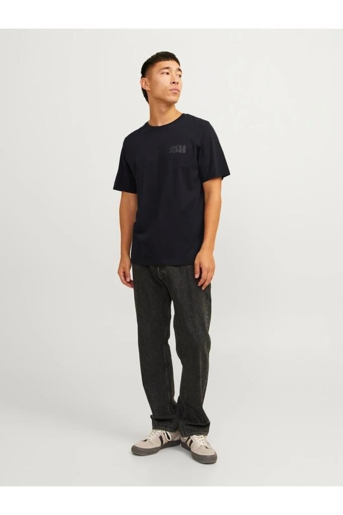 Jack&Jones 12151955 JJECORP LOGO TEE O-NECK BLACK BLACK ERKEK T-SHİRT
