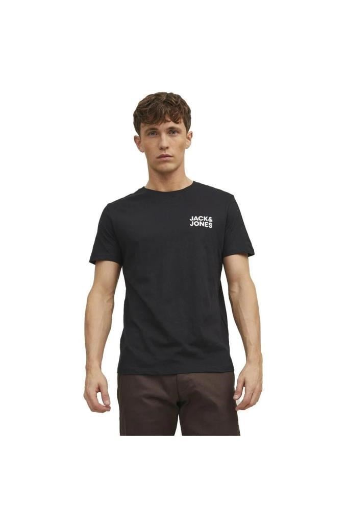 Jack&Jones 12151955 JJECORP LOGO TEE O-NECK BLACK ERKEK T-SHİRT