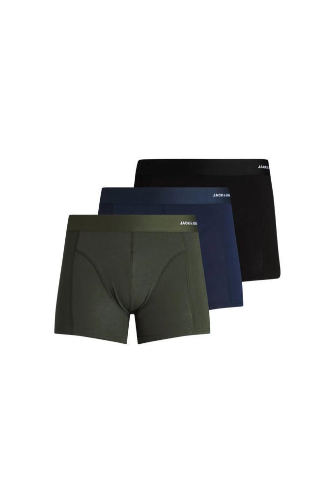 Jack&Jones 12198852 JACBASIC BAMBOO TRUNKS 3 PACK FOREST ERKEK BOXER