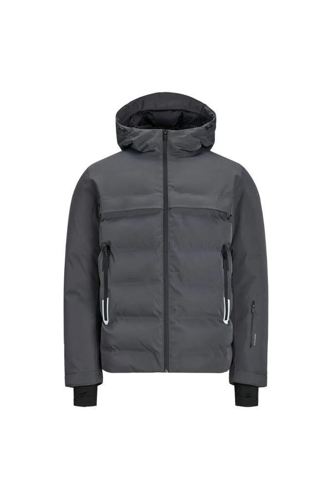 Jack&Jones 12225287 JCOTARWIN PUFFER ASPHALT ERKEK MONT