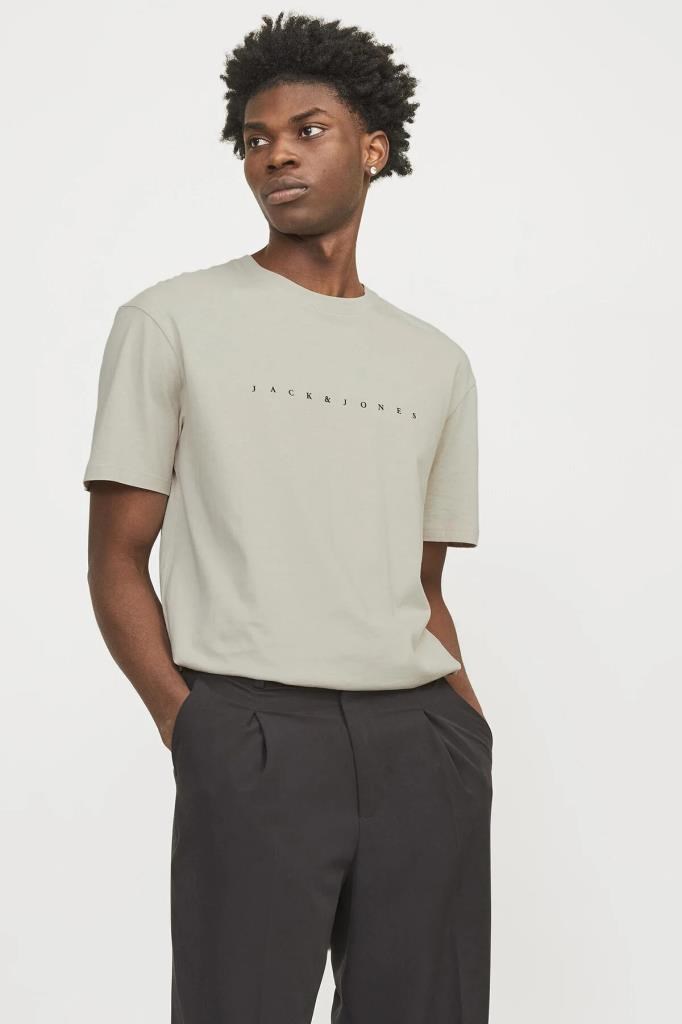 Jack&Jones 12234746 JJESTAR JJ TEE GREY ERKEK T-SHİRT