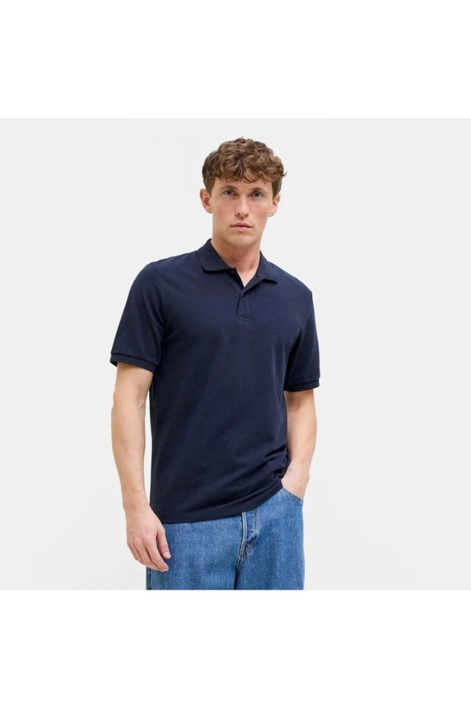 Jack&Jones 12270150 JJKANE POLO SS NAVY BLAZER POLO YAKA ERKEK T-SHİRT