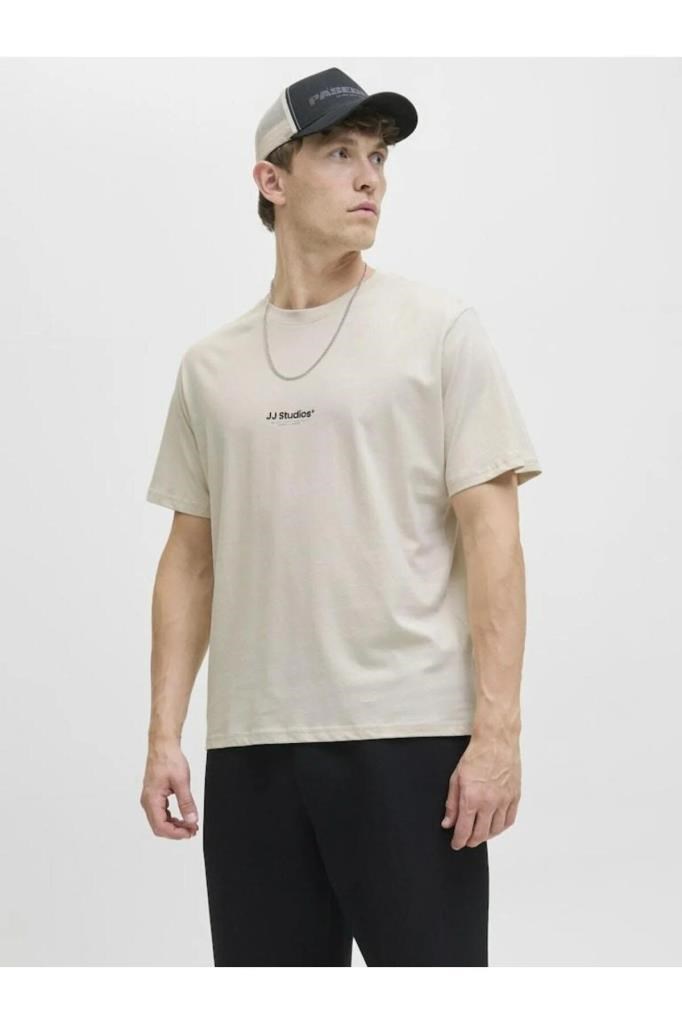 Jack&Jones 12278787 JJESOHO TEE SS CREW NECK GREY ERKEK T-SHİRT