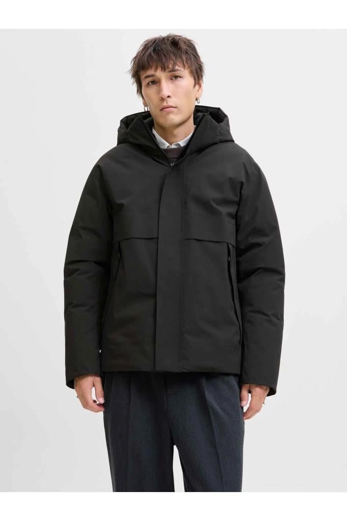 Jack&Jones 12280905 JPRCCMOON JACKET BLACK ERKEK MONT