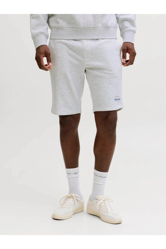 Jack&Jones 12292136 JPSTGORDON BRANDON SWEAT SHORTS WHITE ERKEK ŞORT