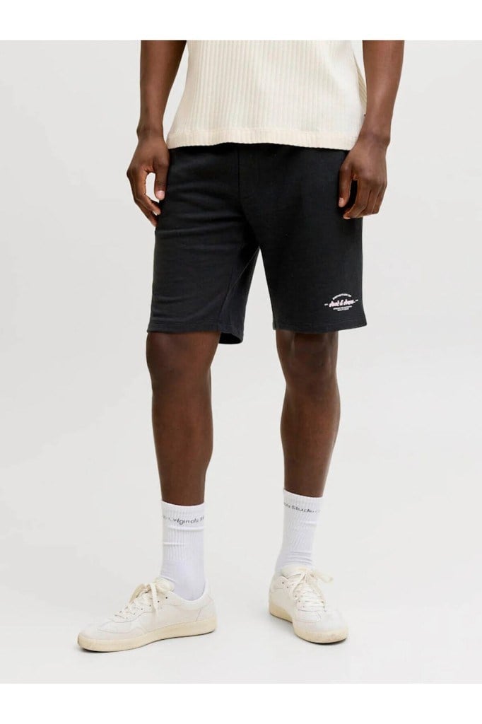 Jack&Jones 12292136 JPSTGORDON BRANDON SWEAT BLACK ERKEK ŞORT