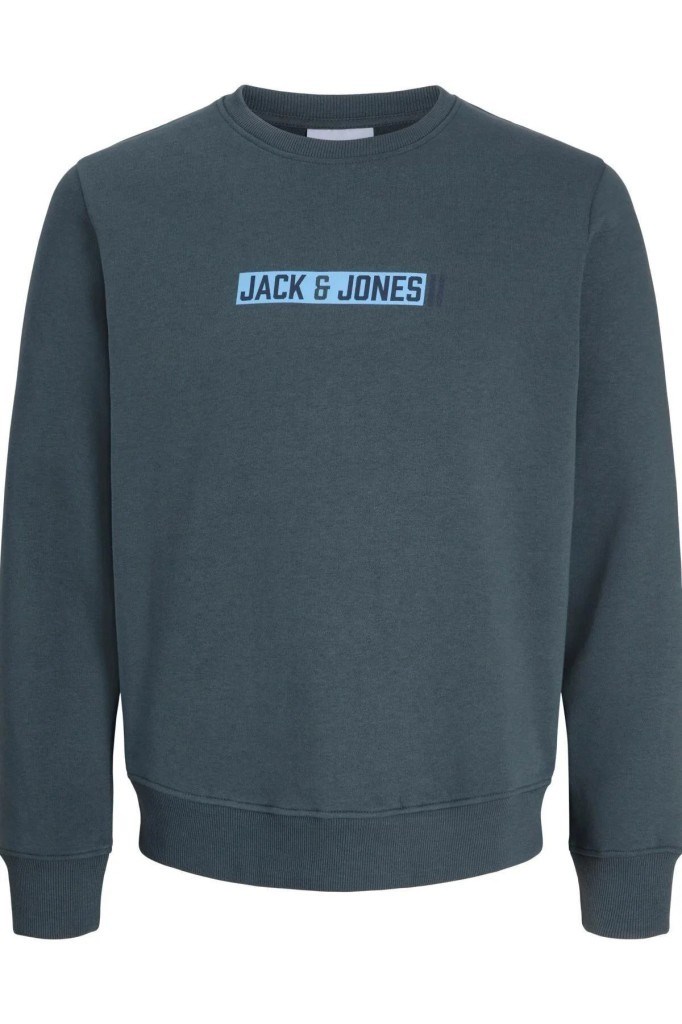 Jack&Jones 12298431 JJMUNK SWEAT CREW NECK TURBULENCE ERKEK SWEATSHİRT