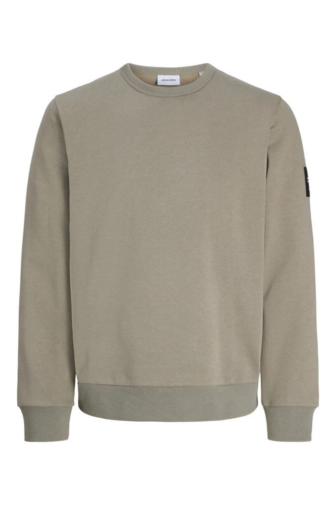 Jack&Jones 12298440 JJCLEVELAND SWEAT CREWNECK VETIVER ERKEK SWEATSHİRT