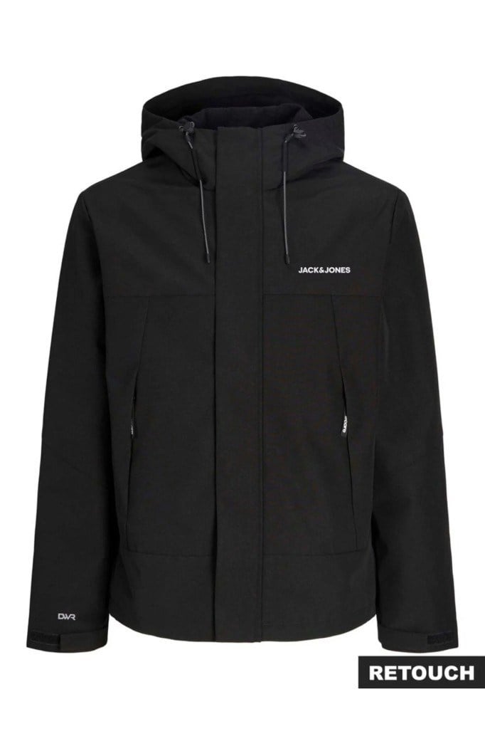 Jack&Jones 12299822 JCOCLUB DULL WINDBREAKER BLACK ERKEK CEKET