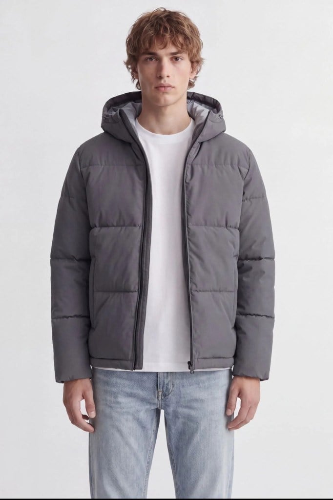 Jack&Jones 12303930 JJGALAXY PUFFER JACKET ASPHALT ERKEK MONT