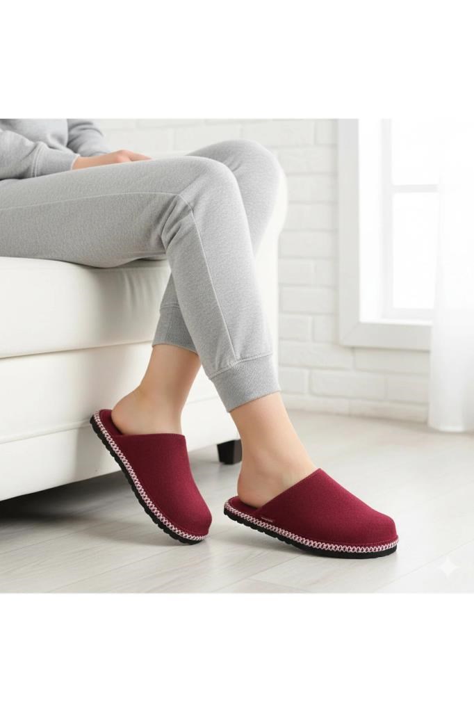 Kadın Anatomik Günlük Rahat Terlik Easy-z Bordo