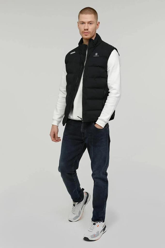LUMBERJACK 3W ML ACELIN VEST 3PR SIYAH HAFİF KISA YELEK