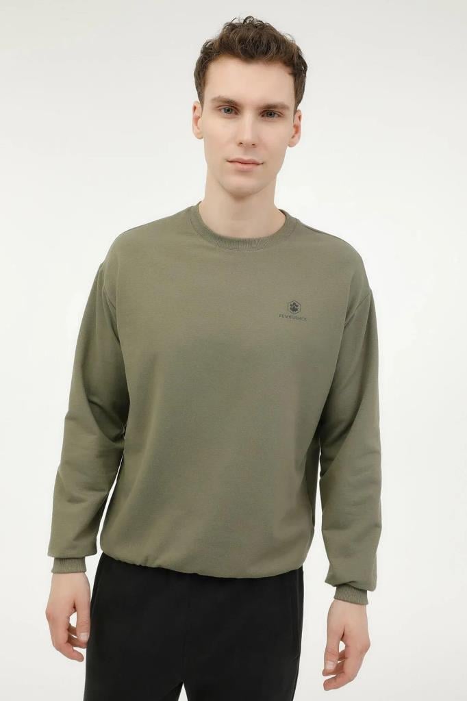 LUMBERJACK 4W MB SN75 C NECK SW 4PR HAKI ERKEK Sweatshirt