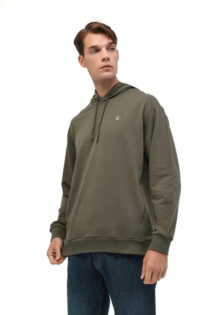 LUMBERJACK 5W MB SN73 HOODIE 5PR HAKI ERKEK SWEATSHIRT