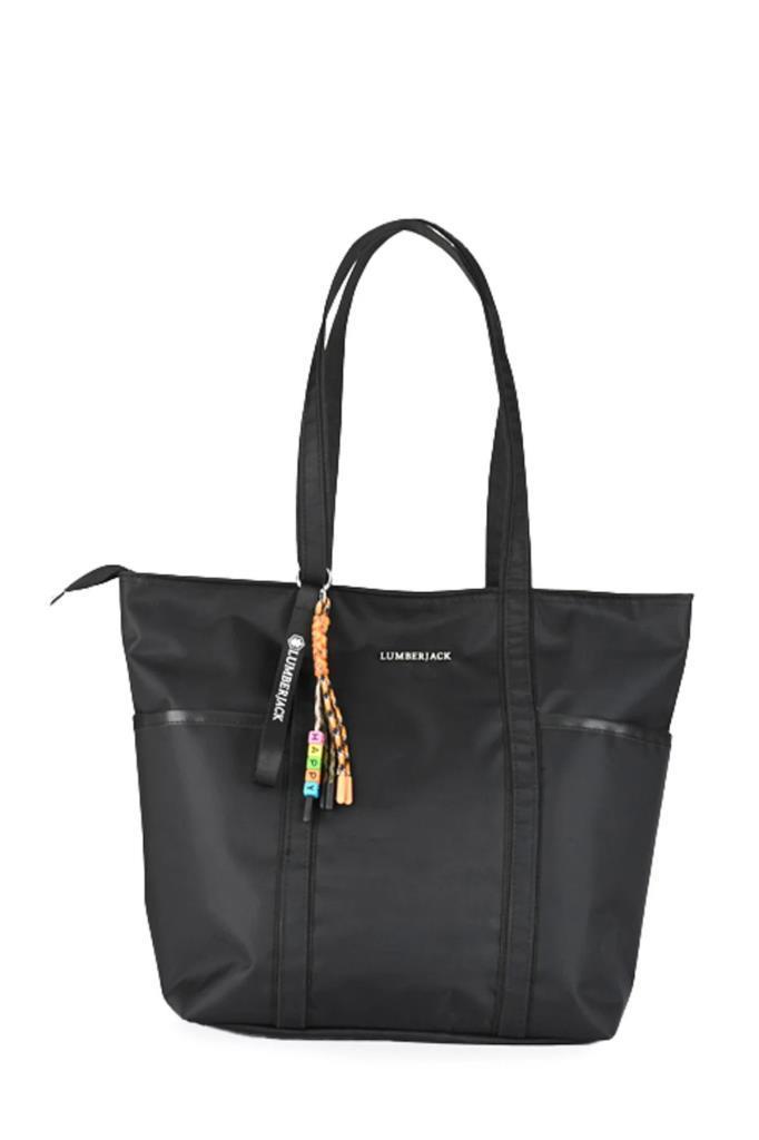 LUMBERJACK 5W TEX SERI SHOPPER 5PR SIYAH STD KADIN OMUZ ÇANTASI