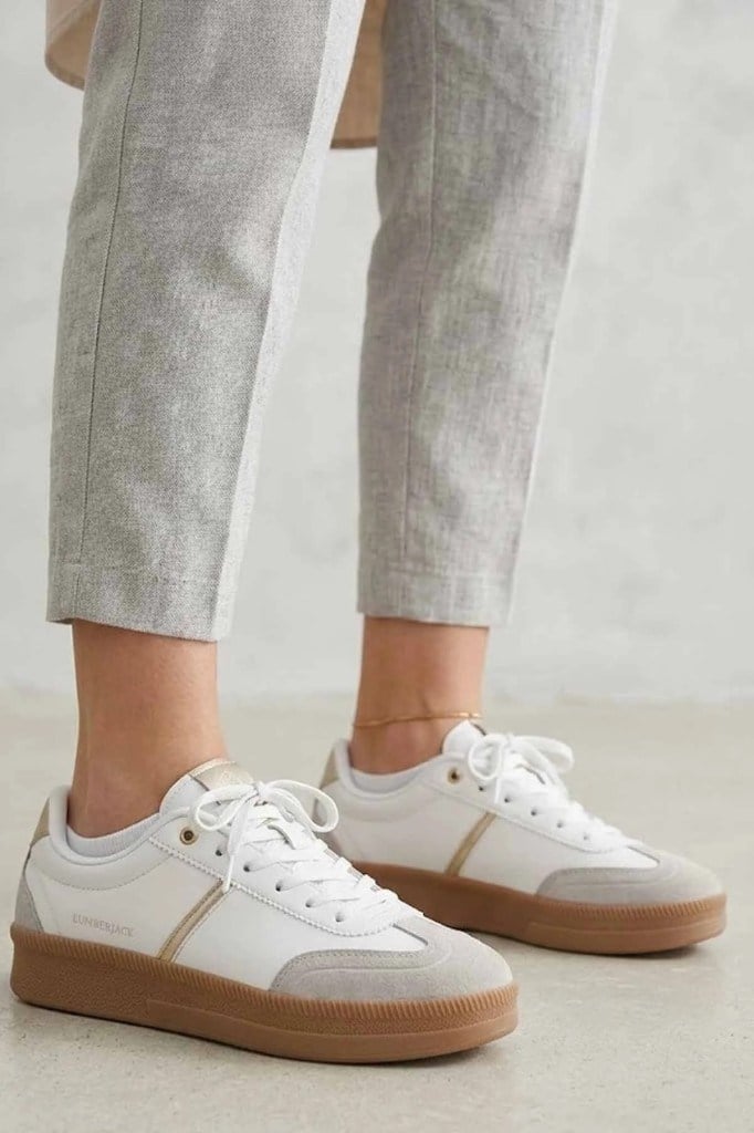 LUMBERJACK 6M BEROM PU 6FX BEYAZ KADIN SNEAKER