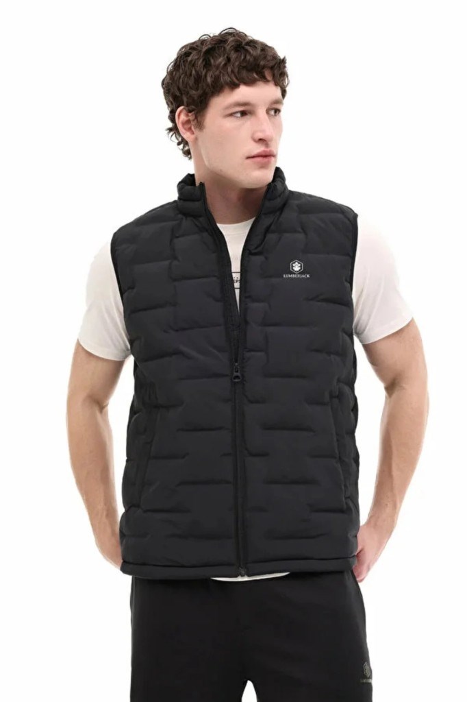 LUMBERJACK 6M ML AMOTT VEST 6FX SIYAH HAFİF KISA YELEK