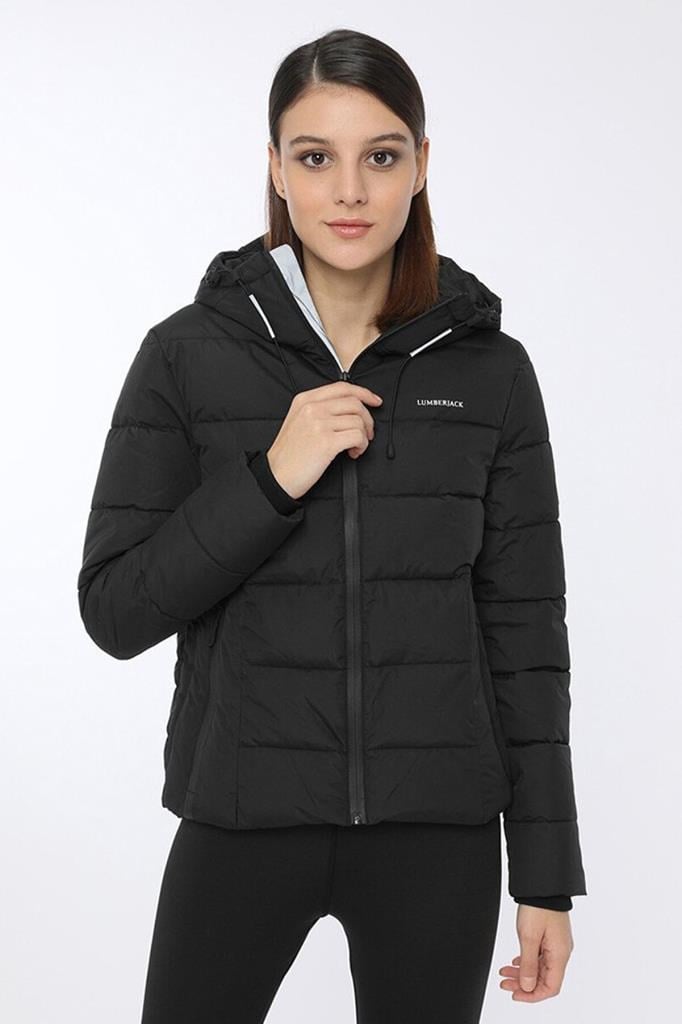 LUMBERJACK APRESKI COAT SİYAH KADIN MONT
