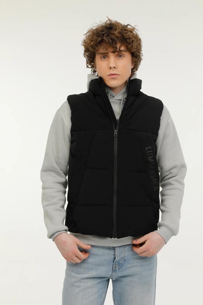 LUMBERJACK M-CT660 UDO VEST 2PR SIYAH HAFİF KISA YELEK