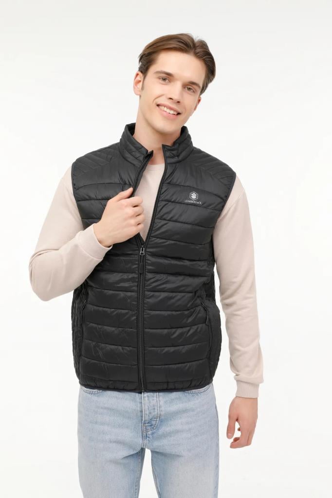 LUMBERJACK M-SN7 ANDRO VEST 2PR SIYAH HAFİF KISA YELEK