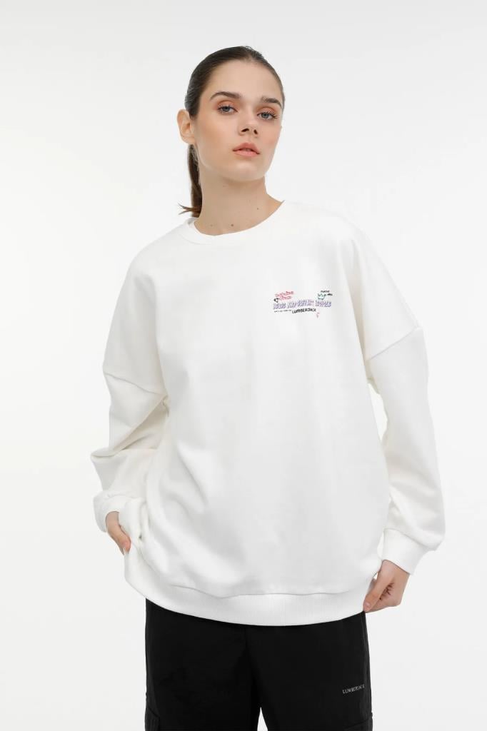 LUMBERJACK WL TINA-B 16ES213 3PR EKRU KADIN SWEATSHIRT