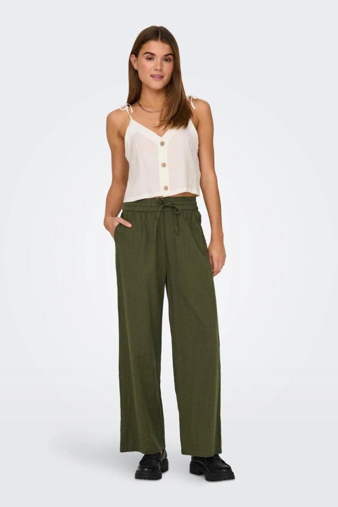 ONLY 15319090 ONLTIZANA LOOSE PANTS GRAPE LEAF KADIN PANTOLON