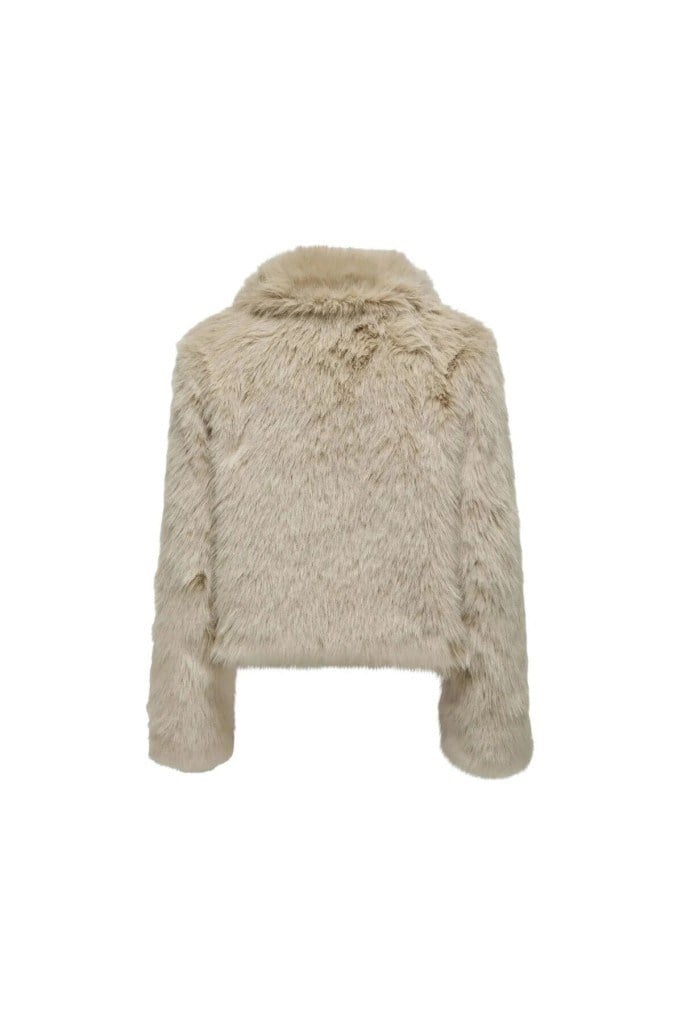 ONLY 15322406 ONLMANNY FAUX FUR JACKET PUMICE KADIN CEKET