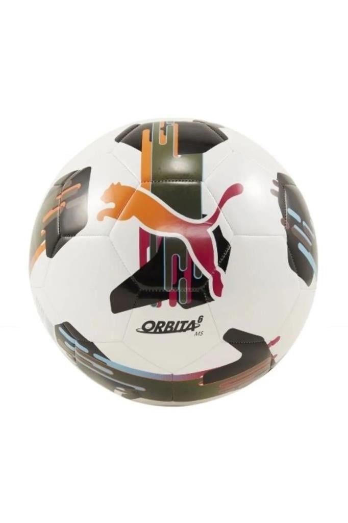 PUMA 08433501 ORBITA 6 MS WHITE MULTICOLOR 5 FUTBOL TOPU