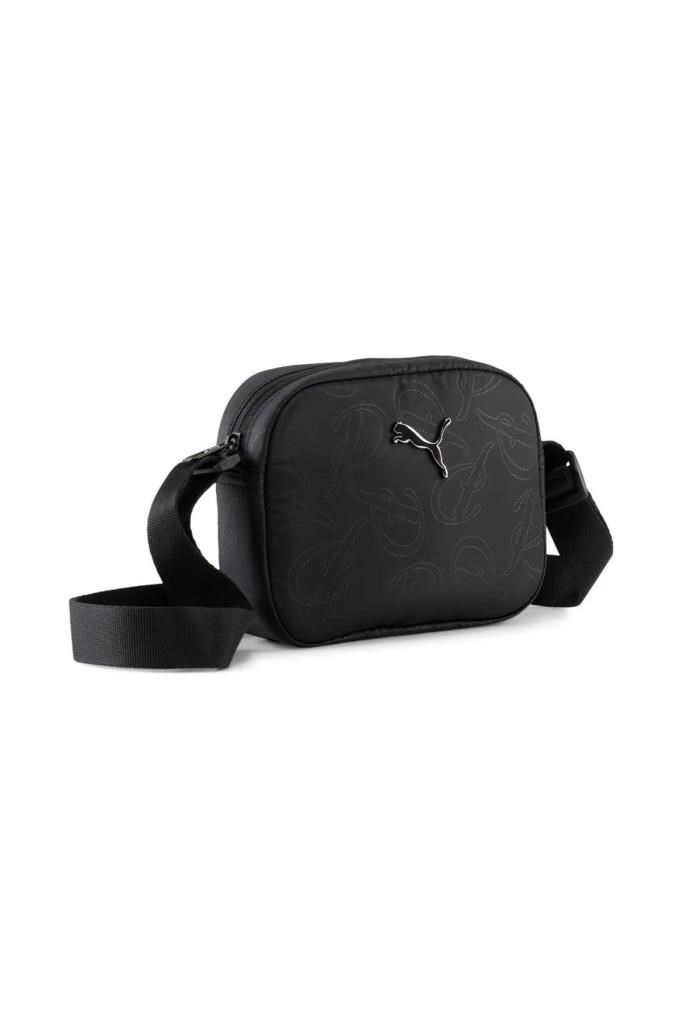 PUMA 09133807 POP CROSSBODY BAG BLACK SCRIPT AOP NS OMUZ ÇANTASI