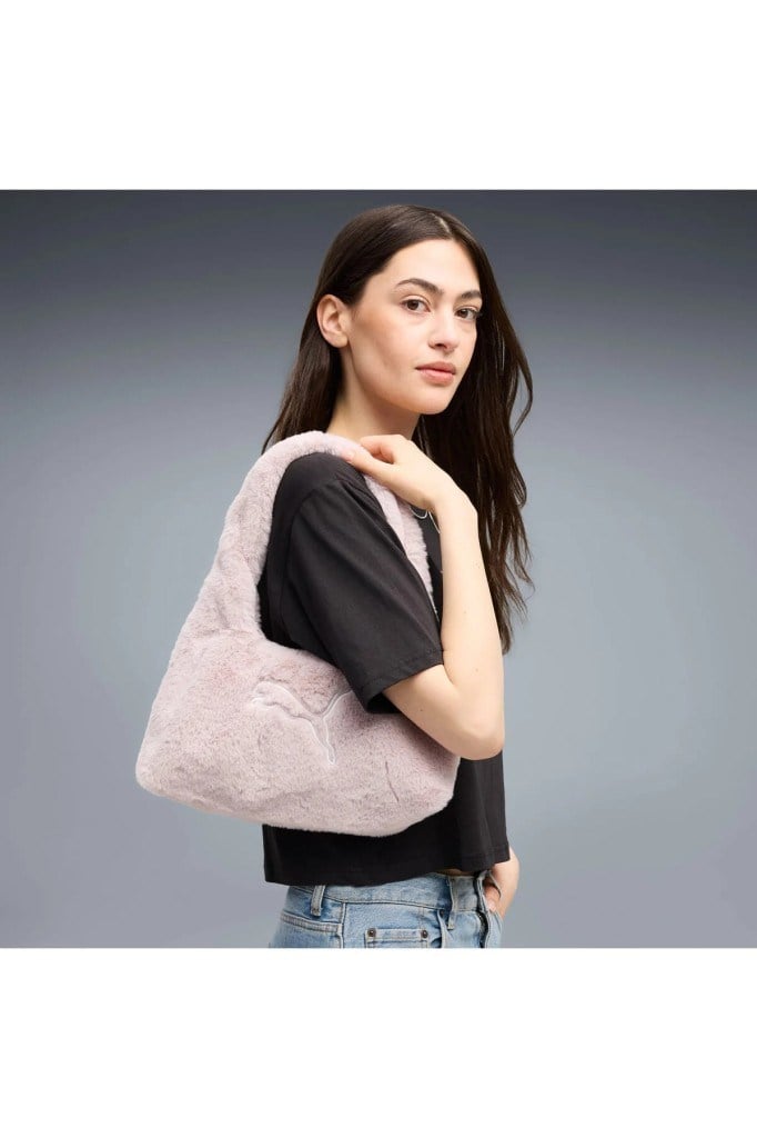 Puma 09276602 UP FAUX FUR SMALL PRISM BAG MISTY PINK NS OMUZ ÇANTASI
