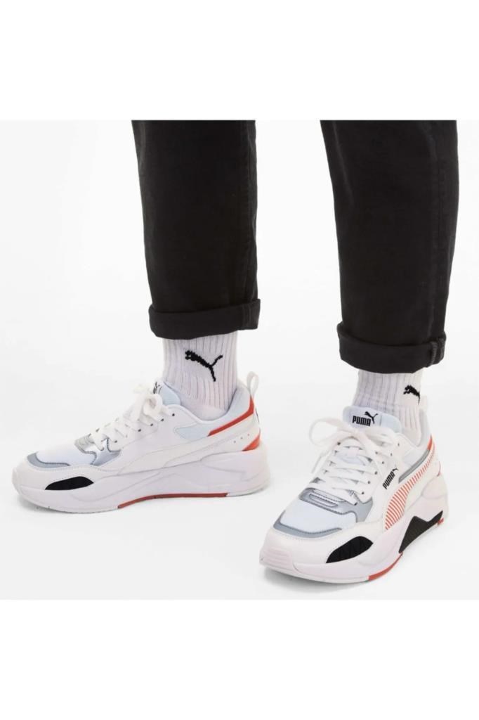 PUMA 30655302 FERRARI RACE X-RAY 2 WHITE ROSSO ERKEK SNEAKER