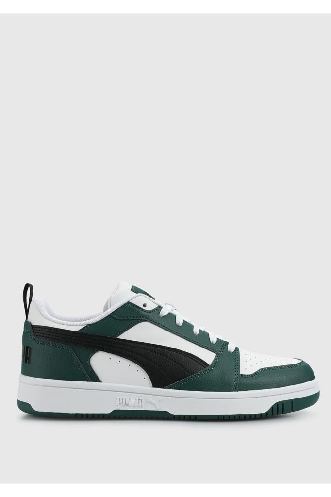 PUMA 39232834 REBOUND V6 LOW WHITE BLACK MYRTLE ERKEK SNEAKER