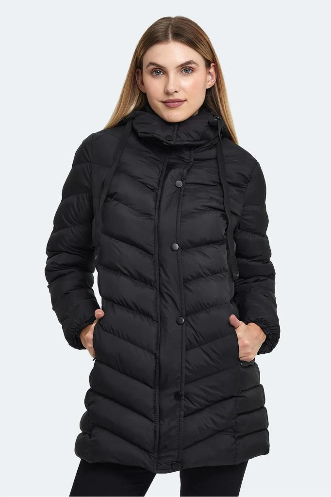 SLAZENGER GWEN SIYAH KADIN MONT