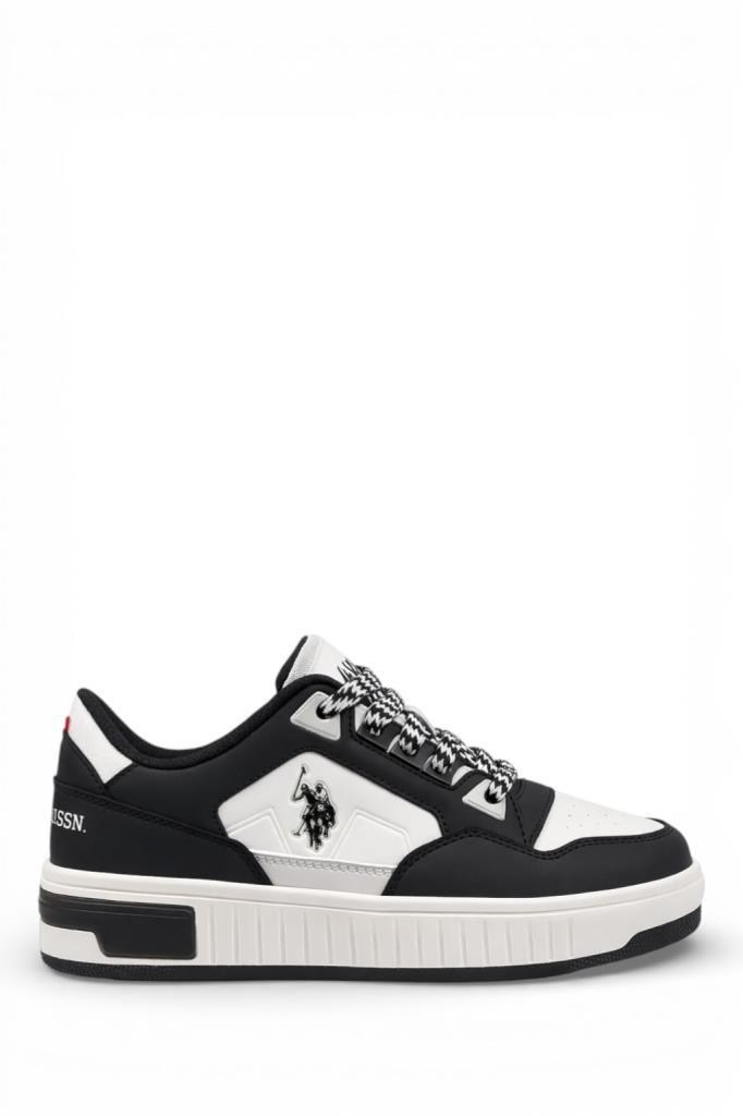 U.S POLO ASSN. 6P CYPHER 6FX BEYAZ SIYAH KADIN SNEAKER