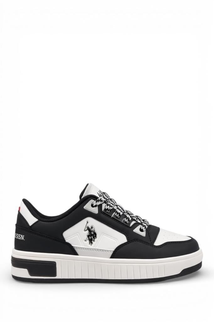 U.S POLO ASSN. 6P CYPHER 6FX BEYAZ SIYAH KADIN SNEAKER