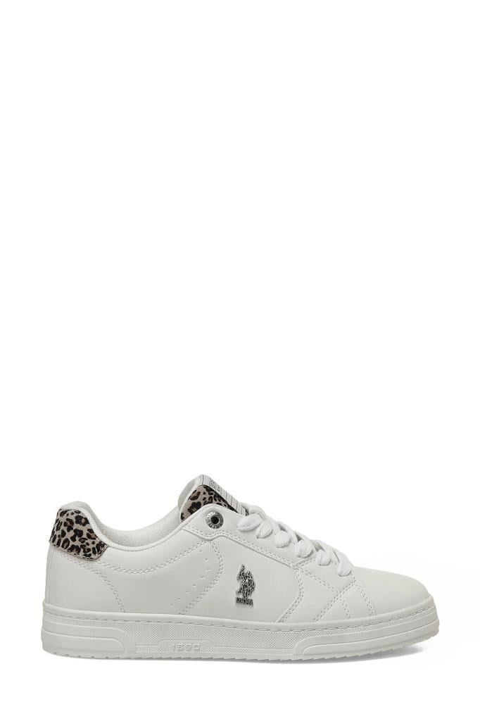 U.S POLO ASSN. 6P PRELO 6FX BEYAZ LEOPAR KADIN SNEAKER