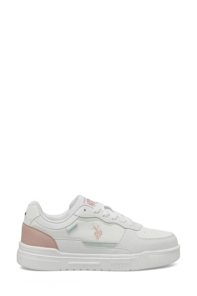 U.S. POLO ASSN. 6P HOOD 6FX BEYAZ PUDRA KADIN SNEAKER