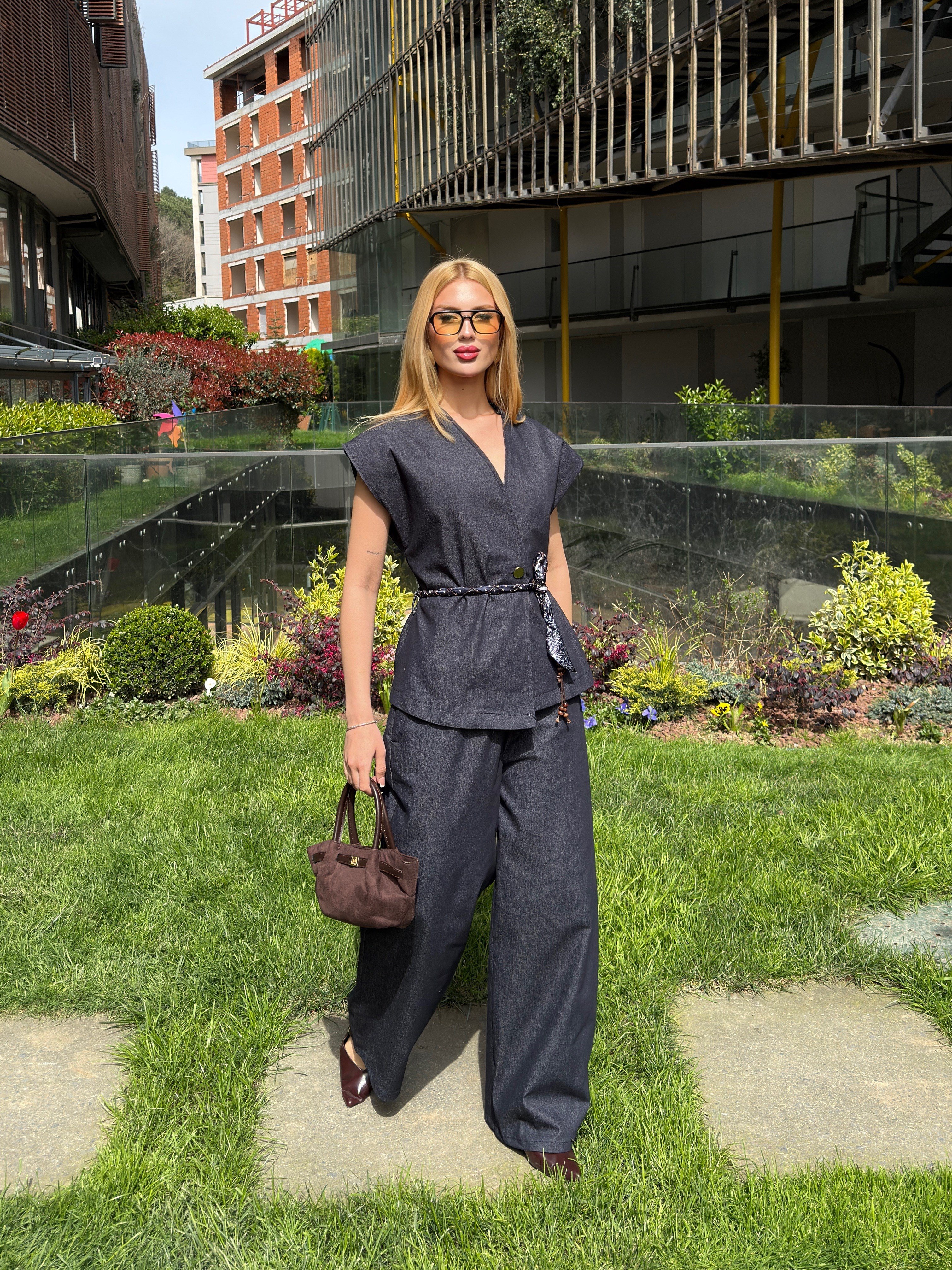 Yelek Pantolon Takım Lacivert